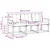 Set vanjskih sofa s jastukom 3 pcs Bijela i bež