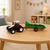 slomart RC traktor s tekočim trakom in balami, luči LED, 1:24