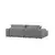 Atelier del Sofa Ugaona garnitura Pirlo 145x43x206cm Svetlosiva
