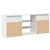 TV ormarić s LED svjetlima bijeli 120 x 30 x 50 cm