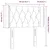 Vidaxl LED posteljno vzglavje taupe 83x16x78/88 cm blago