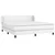 Vidaxl Box spring postelja z vzmetnico bel 160x200 cm umetno usnje