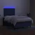 Krevet box spring s madracem LED plavi 120 x 200 cm od tkanine