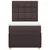 Vidaxl Box spring postelja z vzmetnico temno rjava 100x200 cm blago