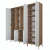 Hanah Home Komplet predsoblja EA131-2801, 180x37.5x198.6 cm, Beli