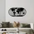 Wallity Zidna dekoracija World Map 11, 116x58 cm, 1.2mm, Crna