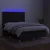 Vidaxl Box spring postelja z vzmetnico LED črna 140x200 cm blago