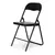 ModernHome Set od 6 sklopivih stolica Eco-leather, Crni