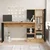 Hanah Home CT2 AB Radni sto, Smeđe-crni