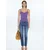 MANGO Top MIMI vijolično modra