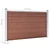 Vidaxl Vrtna ograja WPC 699x106 cm rjava