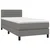 Vidaxl Box spring postelja z vzmetnico temno siva 80x200 cm blago