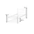 Woody Fashion Single Bedstead K25 - White (90 x 200)