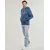 Tommy Hilfiger Puloverji TOMMY LOGO HOODY Modra