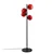 Opviq Podna lampa Benek-15-14531, 36x36x135 cm, IP20, Crno-crvena