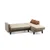 Atelier del Sofa Set Ugaona garnitura i fotelja Polya L Bež