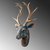 Wallity Zidna dekoracija Deer, 26x38x17cm, Zlatna boja