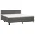 Vidaxl Box spring postelja z vzmetnico temno siva 160x200 cm žamet