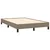 Vidaxl Box spring postelja z vzmetnico taupe 120x190 cm blago