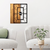 WALLXPERT Zidni sat Wooden Clock 37, Crna