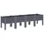 Vrtna sadilica s nogama plava siva 160 x 40 x 42 cm PP