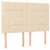 Vidaxl Box spring postelja z vzmetnico krem 140x190 cm blago