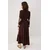 Trendyol Modest Ženska haljina Tctss25Eb00116, Smeđa