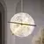 LED luster na sajli RELAX LED/15W/230V zlatna/bela