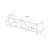 Hanah Home TV komoda Dune, 180 cm, Antracit