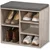 Kesper Mini cipelarnik sa jastukom za sedenje 51.5 x 48 x 29 cm, Smeđi