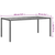 Vrtni stol od poliratana i bagremovog drva 190x90x75 cm crni