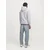 JACK & JONES Majica JJTREE svetlo siva/bela