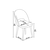 Hanah Home Set stolica Pane, 85x59x146 cm, 6 komada, Svetlosive
