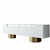 HANAH HOME TV polica Bohem White Gold