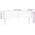 Vidaxl LED posteljno vzglavje črno 163x16x78/88 cm blago