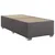 Vidaxl Box spring postelja z vzmetnico siva 90x200 cm umetno usnje
