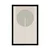 Plakat stilski vzorec z lokom Mid-Century - 20x30 silver