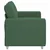 Vidaxl Dvosed temno zelen 160x77x82 cm žametno blago