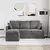 Sofa Tamno siva 178 x 134 x 80 cm Baršun