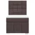 Vidaxl Box spring postelja z vzmetnico temno rjava 100x200 cm blago