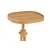 Hanah Home pomoćni sto Opus Kare 42, 42 cm, hrast