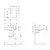 Umivaonik Selnova Square 500.299.01.1 (65x48)