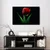Slika rdeča tulipanova eleganca - 120x80