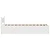 shumee vidaXL Posteljni okvir s predali bel 75x190 cm masiven borov les