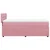 Vidaxl Box spring postelja z vzmetnico roza 90x190 cm žamet