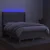 Vidaxl Box spring postelja z vzmetnico LED sv. siva 140x200 cm blago