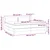 vidaXL Box spring postelja z vzmetnico črn 200x200 cm blago