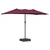 Vrtni suncobran Bordeaux Crvena 385 x 209 x 244 cm Poliester