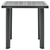 vidaXL Vrtna miza antracitna 80x75x72 cm plastika