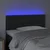 LED uzglavlje crno 90 x 5 x 78/88 cm od umjetne kože